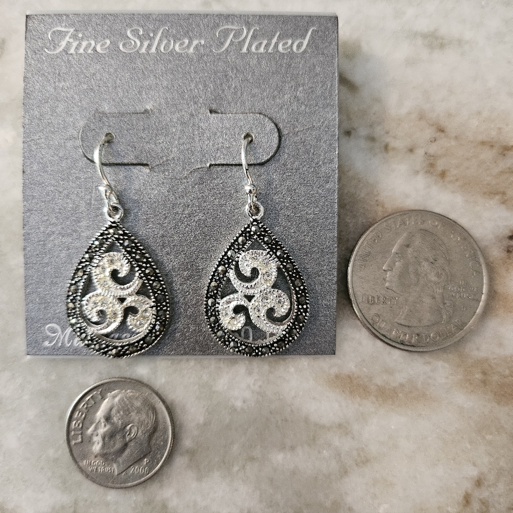 Marcasite Earrings - Picture 4 of 4